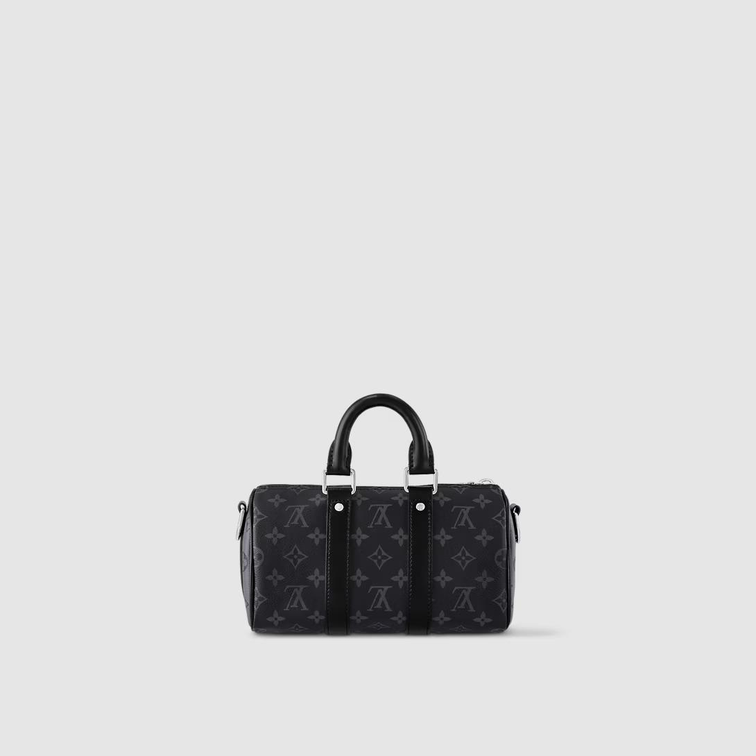 Túi Louis Vuitton Keepall Bandouliere 25 Monogram Eclipse Nam Đen